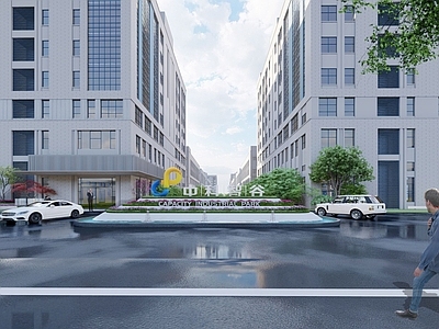 现代产业园办公楼 产业园区 办公建筑 机关单位