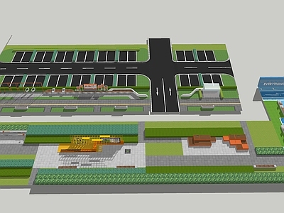 现代口袋公园 口袋公园 运动场地 特色廊架 林下空间