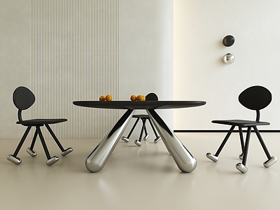 现代轻奢餐椅 不锈钢椅 木椅 桌椅 桌椅组合 餐桌