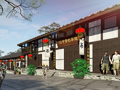 中式商业街 川西老街