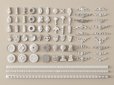 欧式雕花 石膏构件 灯盘 石膏线 欧式雕花 角花