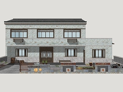 现代乡村民房 乡村民居 乡村民宿 民宿建筑 民居改造民宿 乡村自建房
