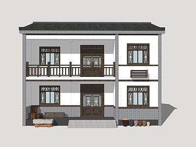 现代乡村民房 乡村民居 乡村农家乐 民宿建筑 乡村自建房