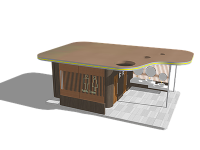 现代小公建 厕所