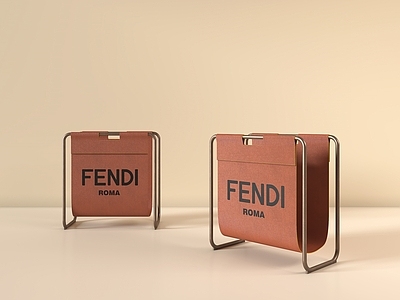 意式轻奢置物架 芬迪家具 Fendi架子 Sunrise架 书报架 装饰架