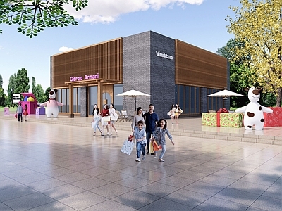 现代社区服务中心 综合服务中心 展览馆建筑 餐饮建筑 乡村振兴馆 乡镇更新
