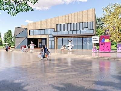 现代商业街 城镇商业街改造 综合服务中心 乡村振兴馆 餐饮建筑 农产品展销中心