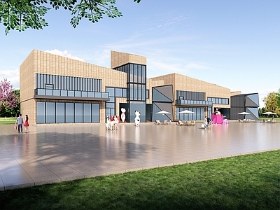 现代活动中心 社区活动中心 展览馆建筑 餐饮建筑 乡村振兴馆 农产品展销中心