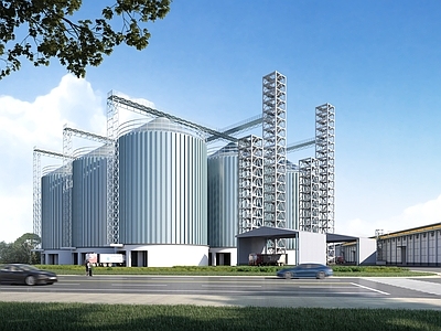 现代厂房 厂房罐