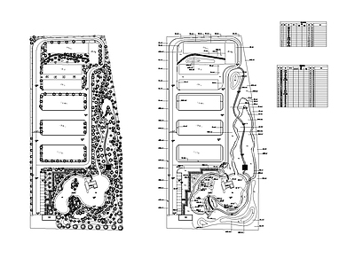 其他公园景观 公园景观 植物布 施工图