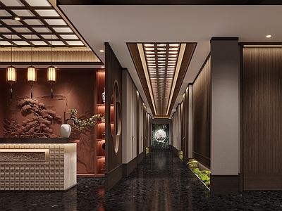 新中式中式足浴店 会所 足浴店