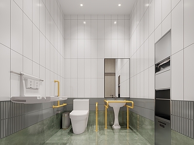 现代公共卫生间 无障碍卫生间 卫生间 老人卫生间 残疾人卫生间