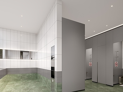 现代公共卫生间 卫生间垃圾桶 公共卫生间 公共卫生间垃圾桶