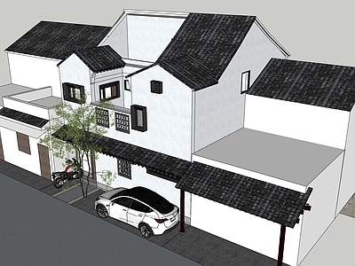 中式别墅 苏式住宅