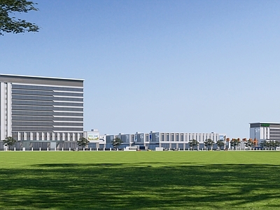 现代工业农贸市场 大型仓储 物流基地 工业 农贸市场 鸟瞰规划