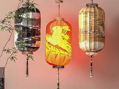现代新中式灯笼 灯笼