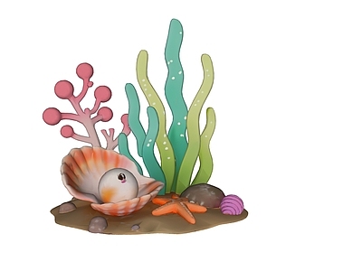 现代其他摆件 海草