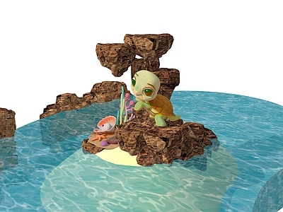 现代其他景观小品 海龟