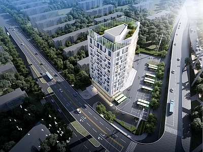 现代办公楼 高层办公楼