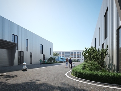 现代厂房 厂房 办公楼