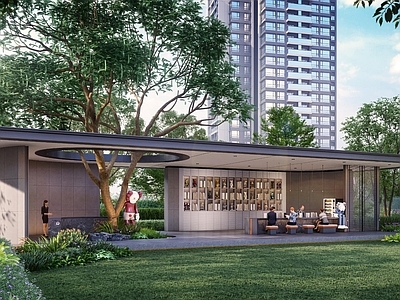 现代中式其他景观小建筑 会客厅