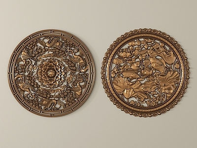 中式雕花 雕花 浮雕 中式镂空浮雕