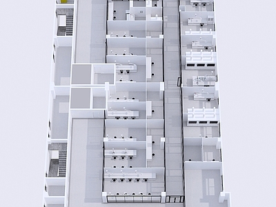 现代实验室 现代海洋科学研究 俯瞰图 鸟瞰图 办公实验室综合体 实验室