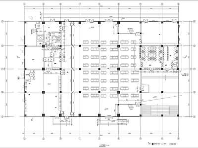 现代其他建筑 餐厅 食堂 学生餐厅 学生食堂 校园餐厅 施工图