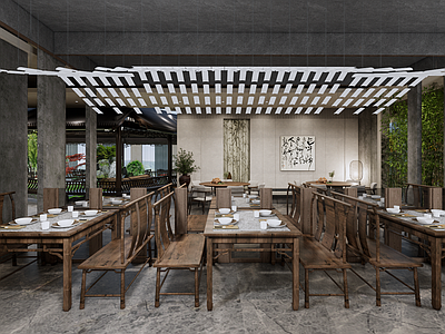 新中式中式中餐厅 新中式餐厅