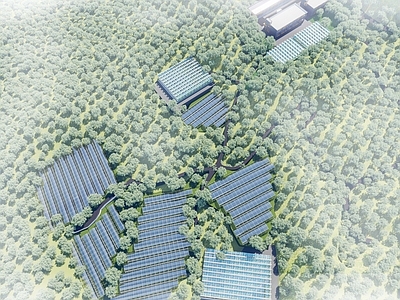 现代其他农业建筑 农业厂房大棚温室