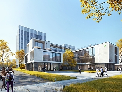 现代工业小公建 产业园 小公建 办公楼 产业园区 别墅