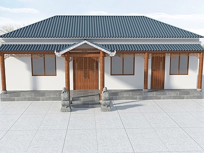 新中式民宿 民宿大厅 民宿餐厅 民宿客房