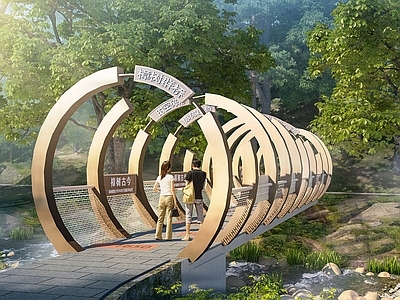 现代天桥 景观桥 景区桥 古桥 特色景桥 桥