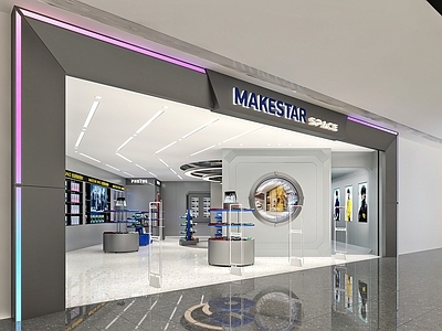 现代简约其他商业空间 潮玩 专卖店 科技 时尚 展柜