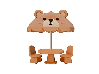 现代遮阳伞 小熊遮阳伞 商业外摆座椅 动物形象景观廊架 网红互动打卡装置 动物形象艺术装置