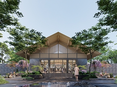 新中式小公建 社区大堂