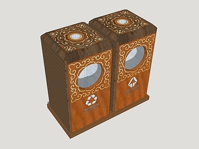 现代垃圾桶 户外垃圾桶 分类垃圾桶 民族垃圾桶 维吾尔垃圾桶