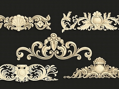 欧式简欧雕花 欧式浮雕 山花