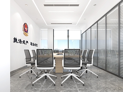 现代其他办公空间 现代调解室