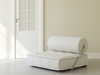 现代奶油懒人沙发 休闲沙发 单人沙发