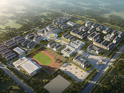 现代学校建筑 大学 航空大学 大学规划 职业学院 学校