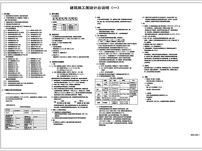 现代设计说明 建筑设计说明 施工图