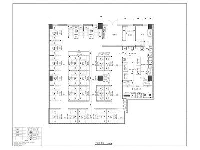 现代烤肉店 现代烤肉店 餐厅平面图 施工图