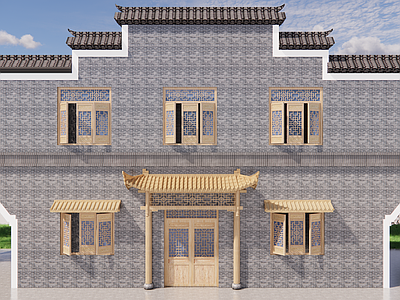 复古原木其他景观小建筑 原木翘角屋檐 中式翘角屋檐 原木复古门头