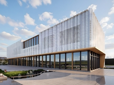 现代售楼处建筑 现代示范区 现代售楼处建筑 现代方形售楼处 中式售楼处示范区 新中式售楼处