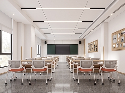 现代简约教室 多媒体教室