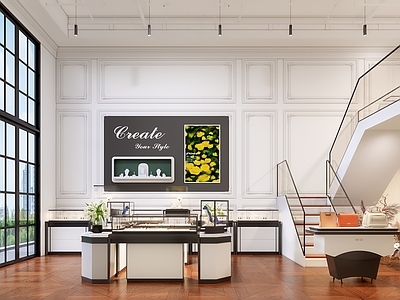 法式简欧珠宝店 珠宝店 店铺 商业 二层