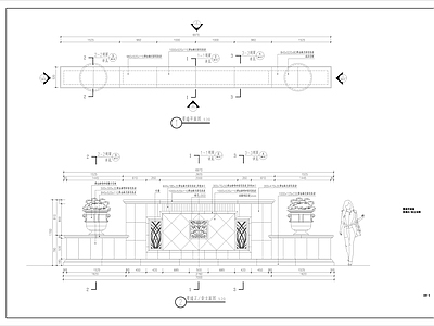 小区中心广场 欧式 景墙 2025新 施工图