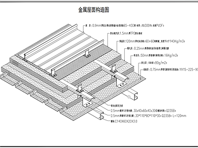 钢结构 金属屋面 节点图 设计说明 施工图