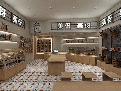 现代甜品面包店 面包店 蛋糕店 甜品店